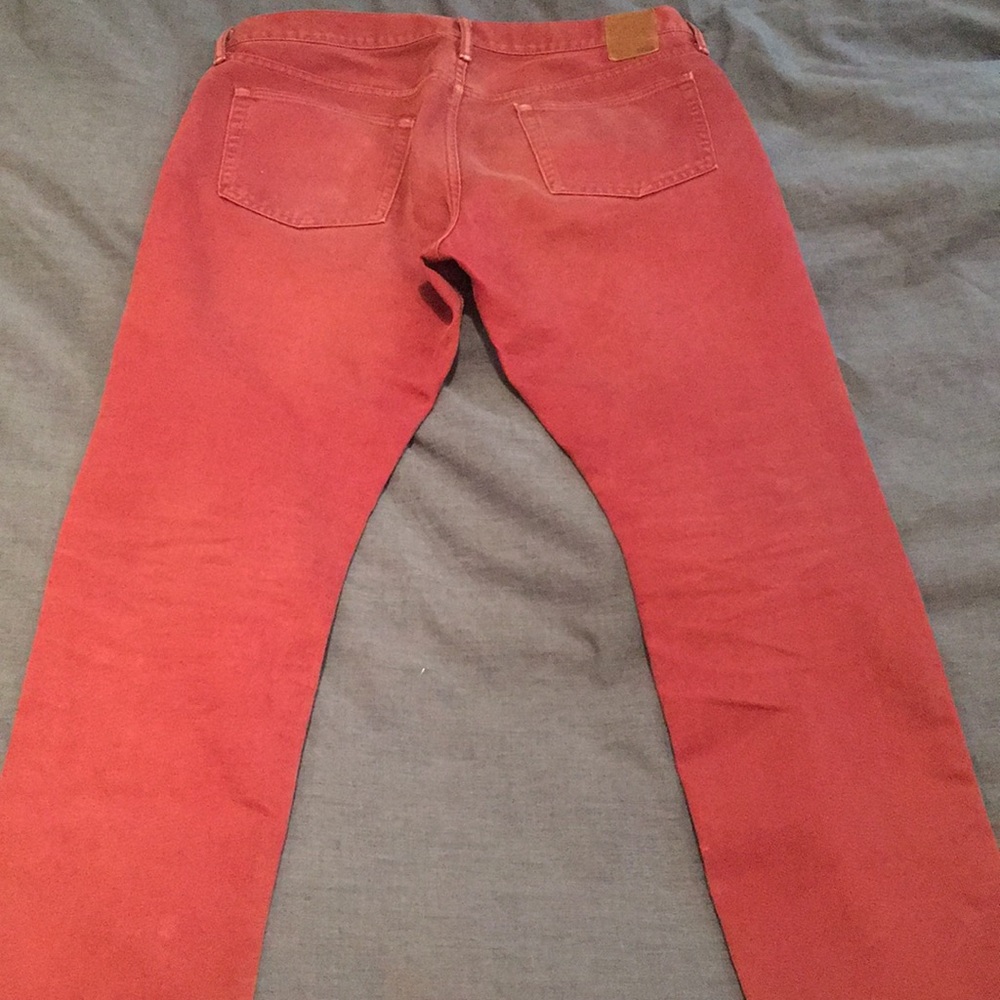 GAP pants 100%. Cotton. 33/30 Washed Red
